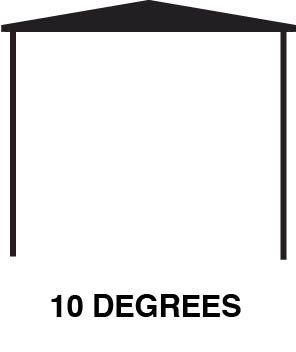 Roof Pitch Shed 10 degrees – Totalspan Australia