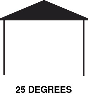 Roof Pitch Shed 25 degrees – Totalspan Australia