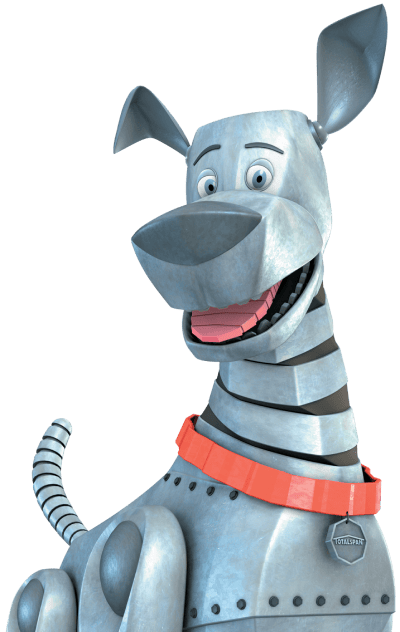 Totalspan mascot representing shed strength