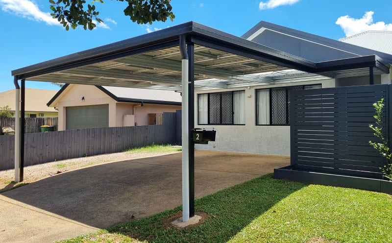 14. Carport - 7.5L x 7W x 3H (Posts have been painted by customer after installation.)