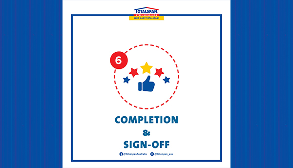 COMPLETION AND SIGN-OFF
