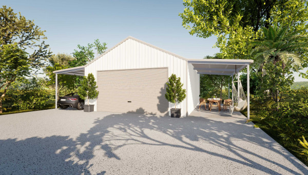 Totalspan Garage with Outdoor Living