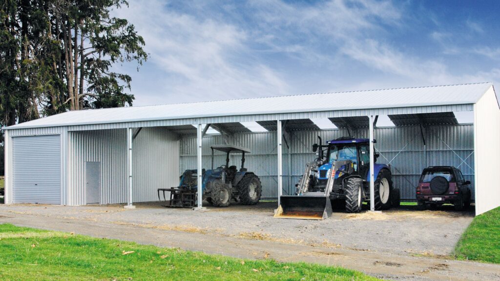 5. Open Front Farm Sheds - 18L x 7.5W x 3H