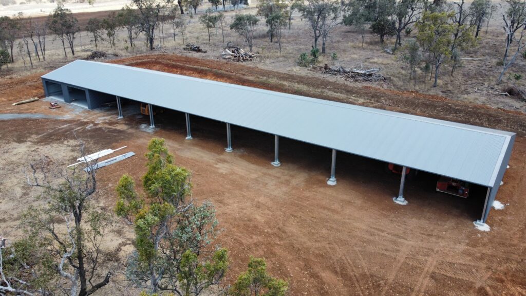 1. Open Front Farm Sheds - 58.5L x 12W x 2.9H