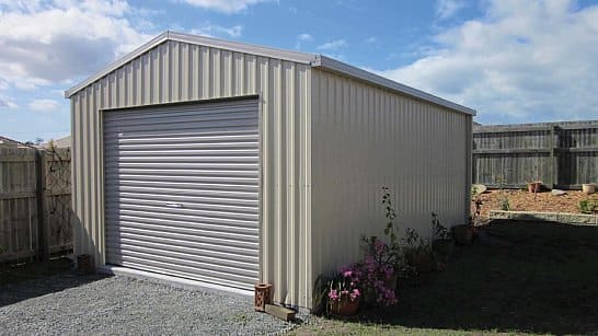 Single garage shed sizes for Australian properties