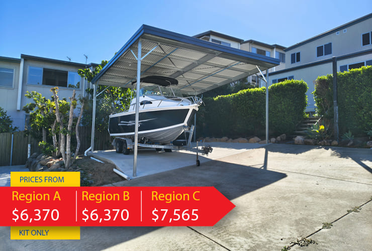 SKILLION CARPORT