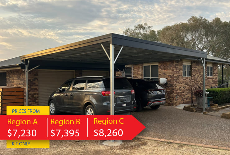SKILLION CARPORT